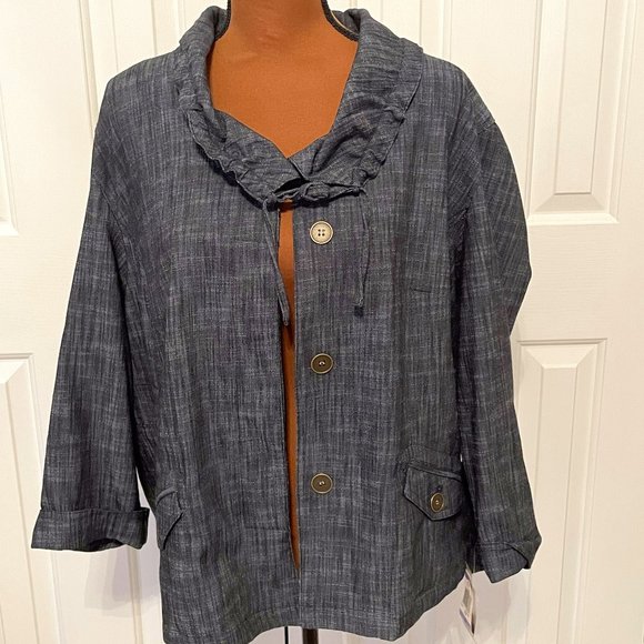 JM Collection 3/4 Sleeve Jacket, SIze 18, NWT - Picture 1 of 8